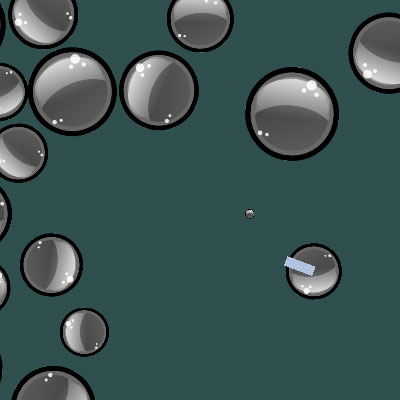 A screenshot of a tank shooting dummy circles